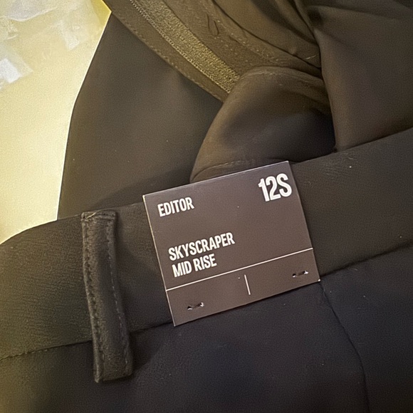 Express editor skyscraper mid rise pants black - Picture 1 of 7